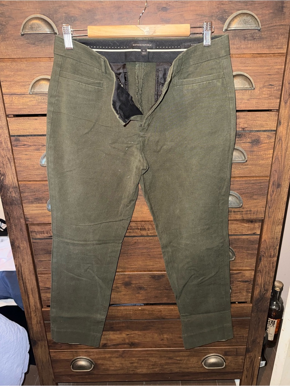 Banana Republic Olive Chinos - Slim Casual Dress Pants